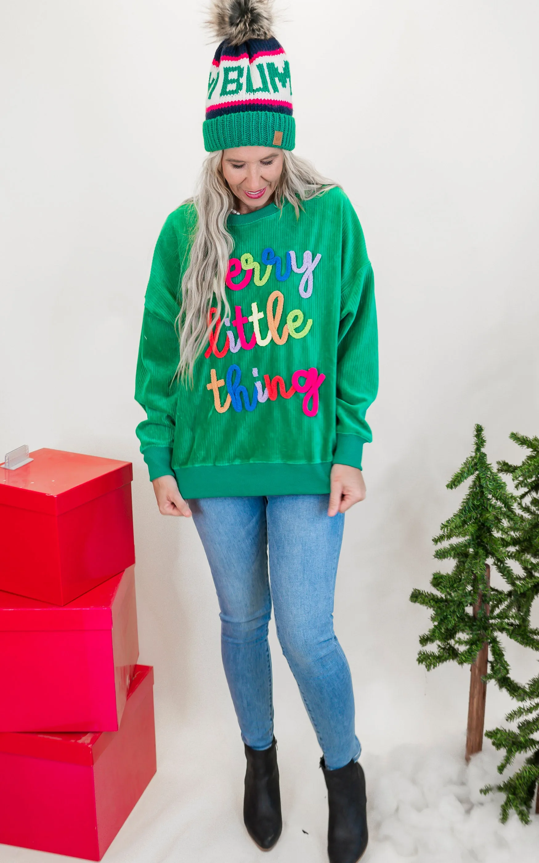 Merry Little Thing Corduroy Sweater Top