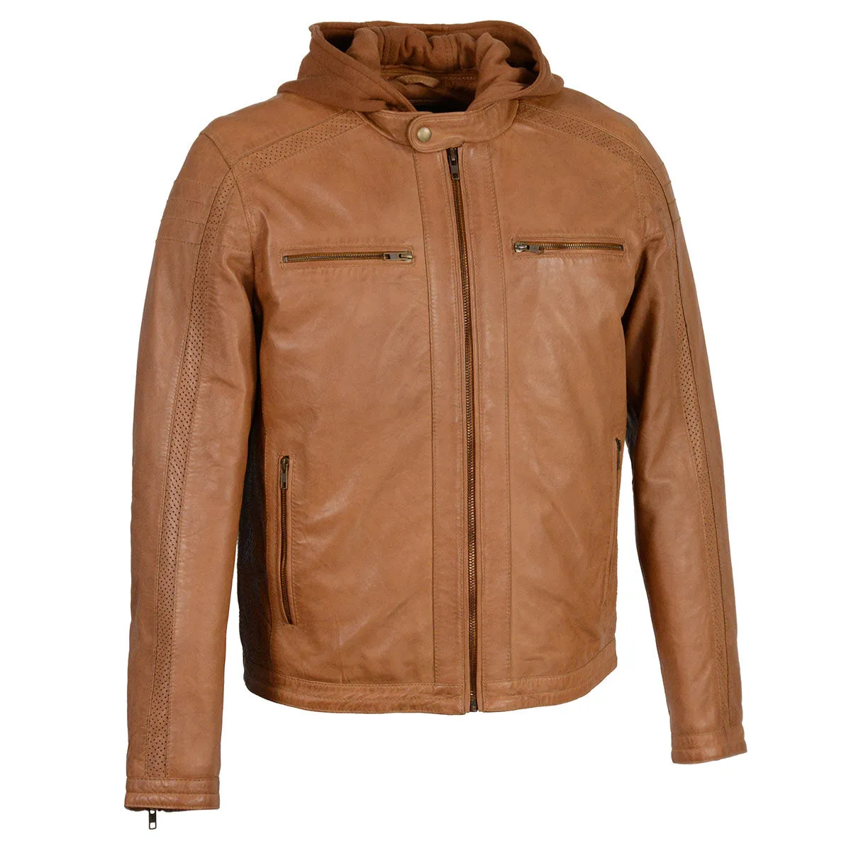 Milwaukee Leather SFM1845 Men's Saddle Fashion Casual Leather Jacket