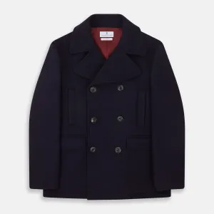 Navy Lambswool Redford Peacoat