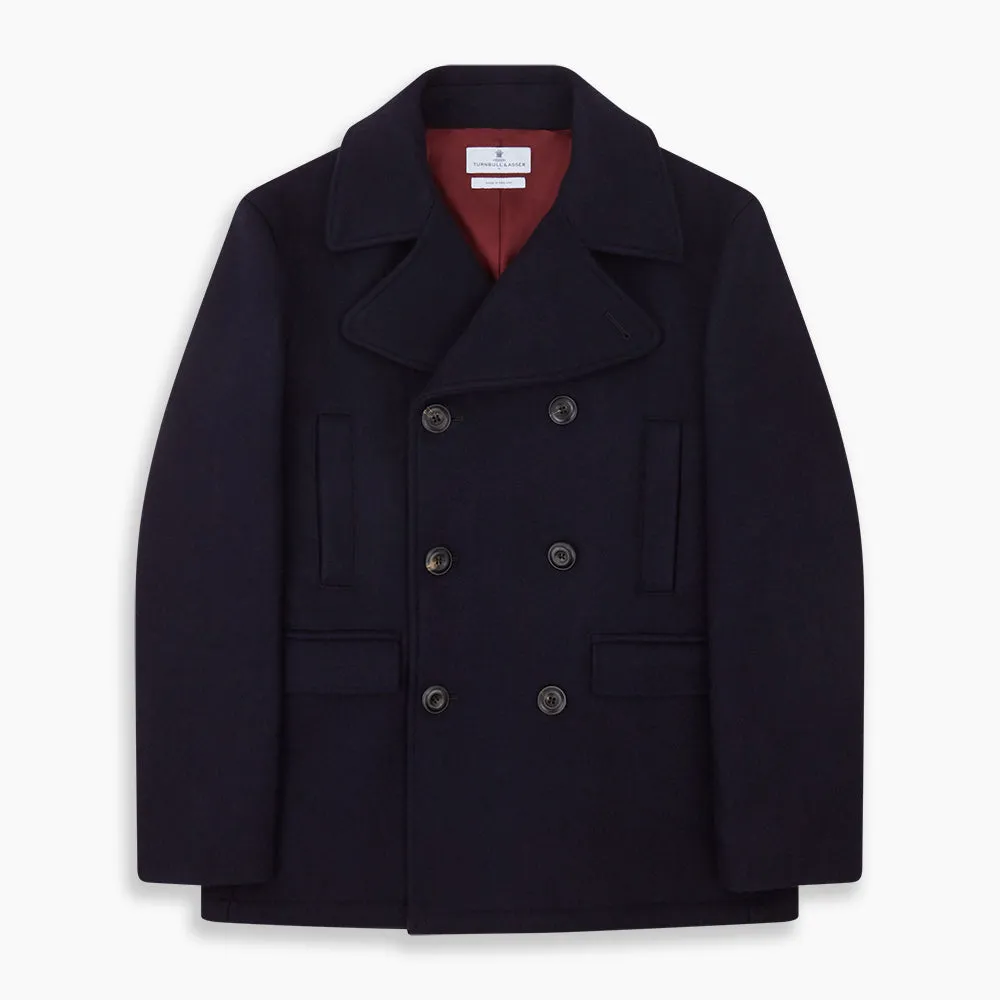 Navy Lambswool Redford Peacoat