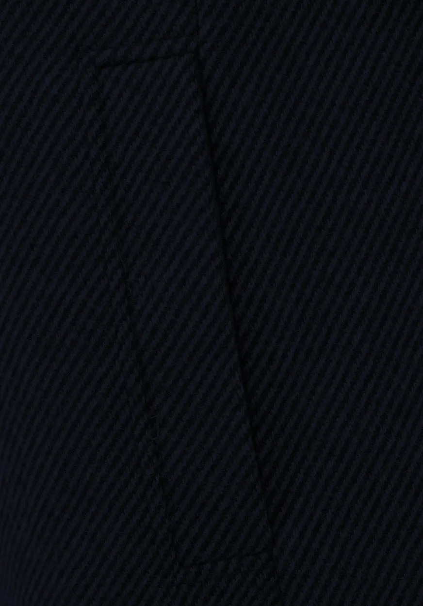 Navy Twill Georgetown Coat