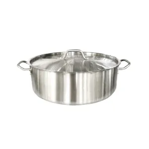 Nella 15 Qt. Stainless Steel Brazier with Cover - 80427