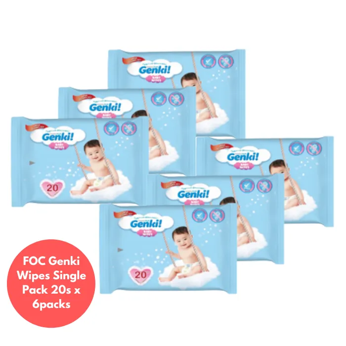 Nepia Oji Whoopee Pants L48 (6 Packs / Cartoon) - FOC Showa Baby Wipes 99.5% Water 80s x 3packs