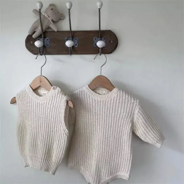 Neutral Knit Romper