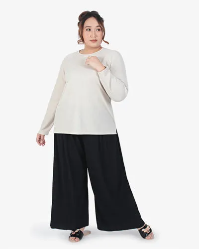 Patricia Extra Comfy Wide Leg Pleated Pants - Black