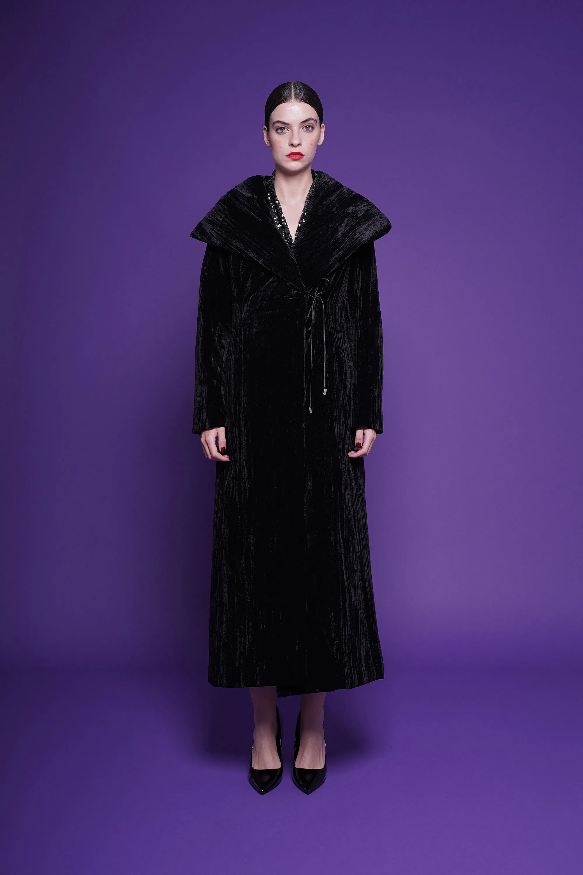 PERSIA CRUSHED VELVET COAT