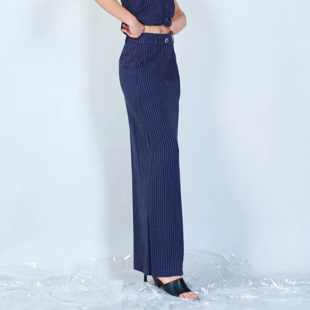 Pinstripe wide-leg skirt wholesale