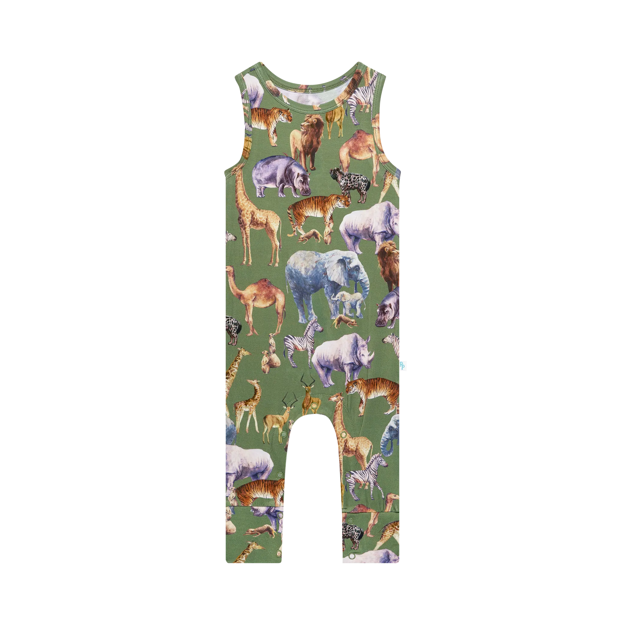 Posh Peanut Racerback Romper - Posh Safari