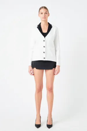 Premium Jewel Knit Blazer Cardigan