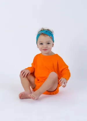 Pumpkin | Long Sleeve Bubble Romper