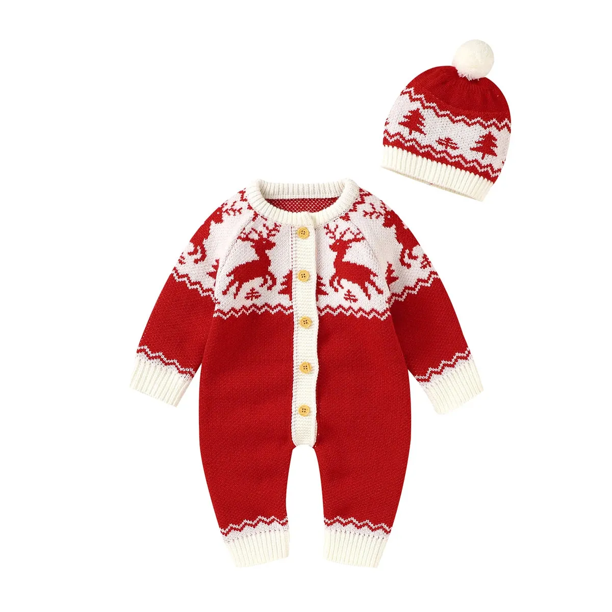 "Winter Sweeties" Knit Rompers