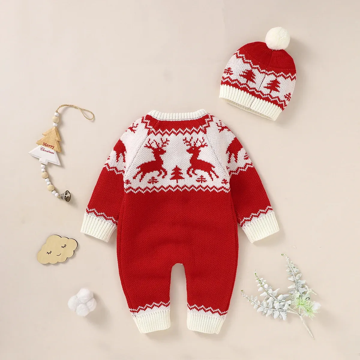 "Winter Sweeties" Knit Rompers