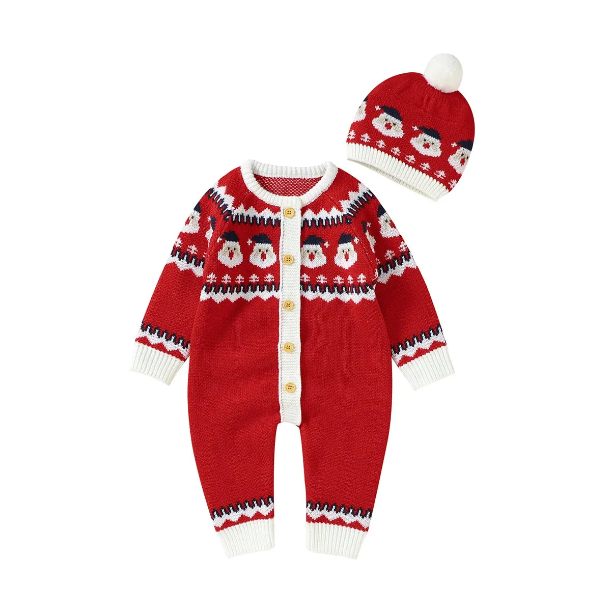 "Winter Sweeties" Knit Rompers