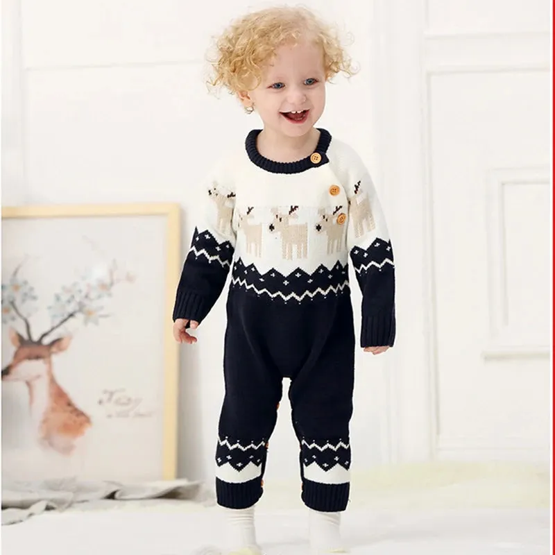 "Winter Sweeties" Knit Rompers