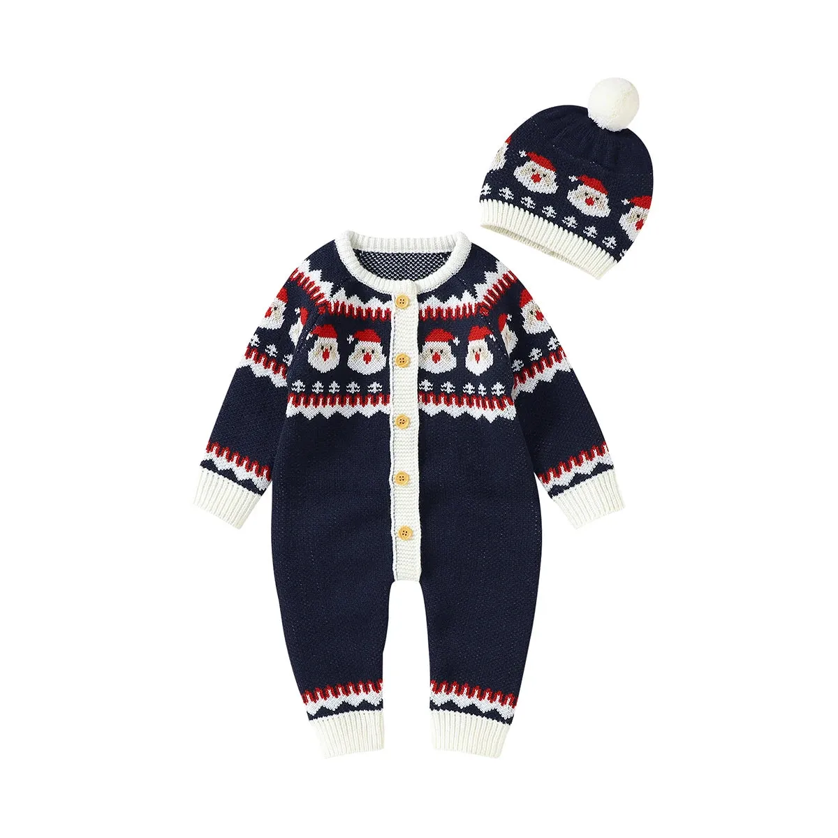 "Winter Sweeties" Knit Rompers