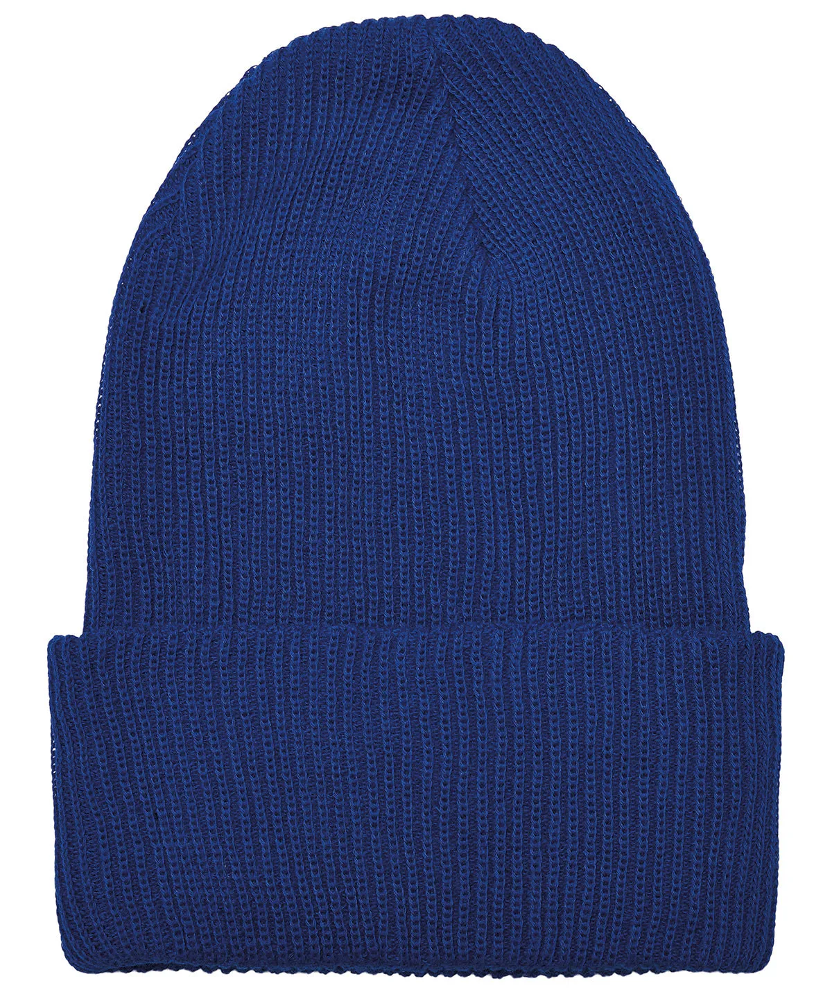 Recycled yarn ribbed knit beanie (1504RY) | Royal Blue