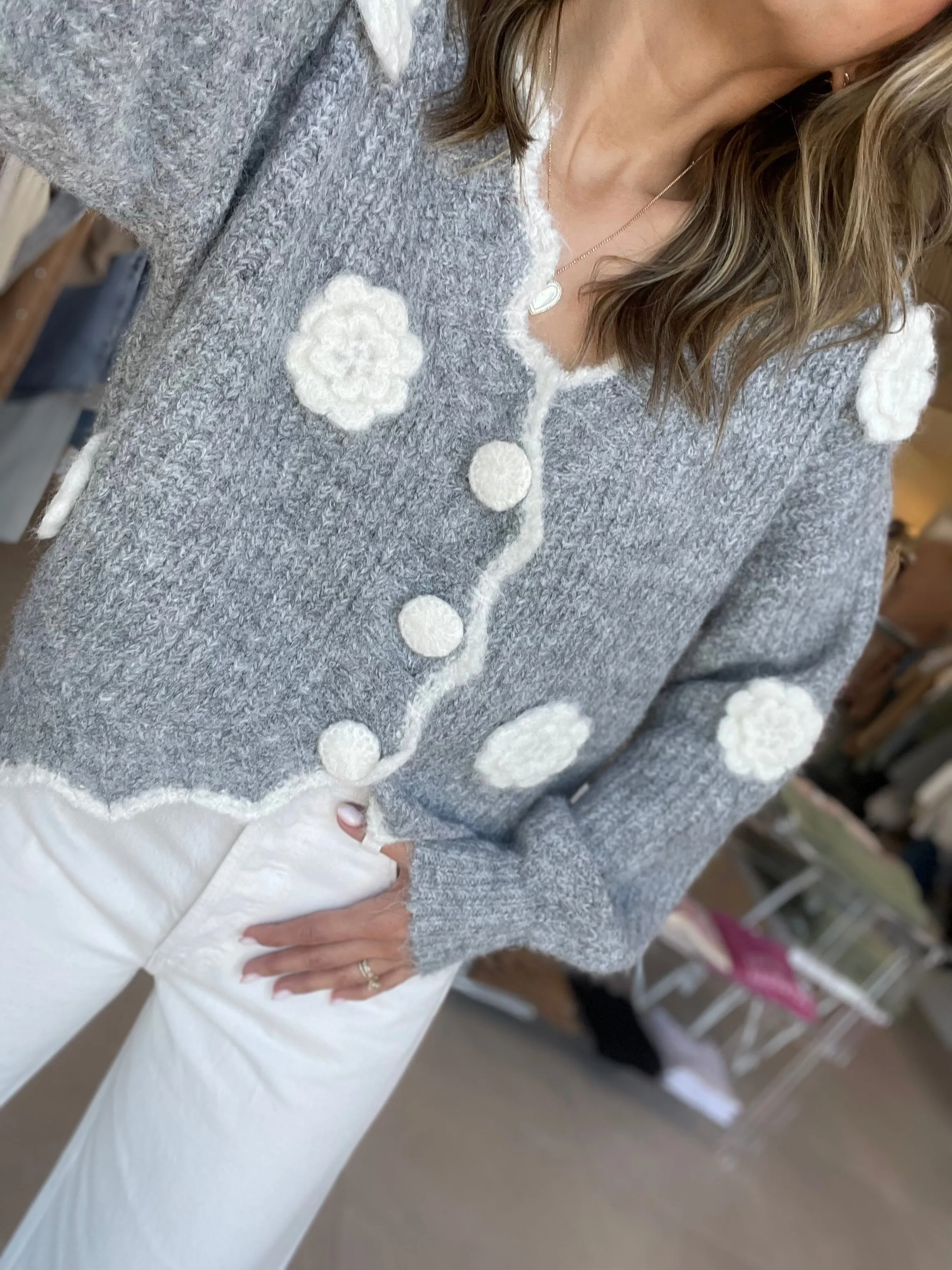 Regina Button Up Sweater