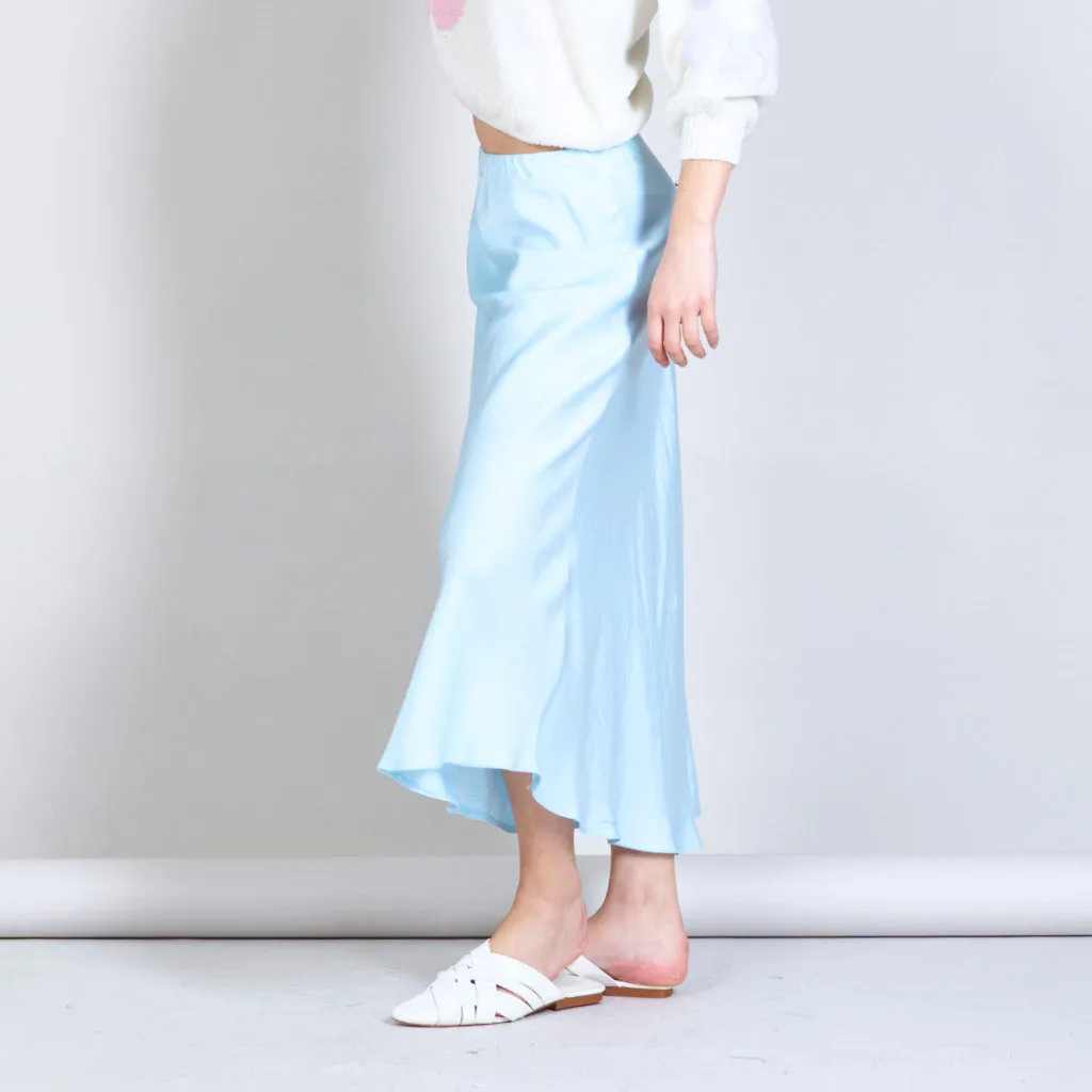 Satin solid color skirts  wholesale