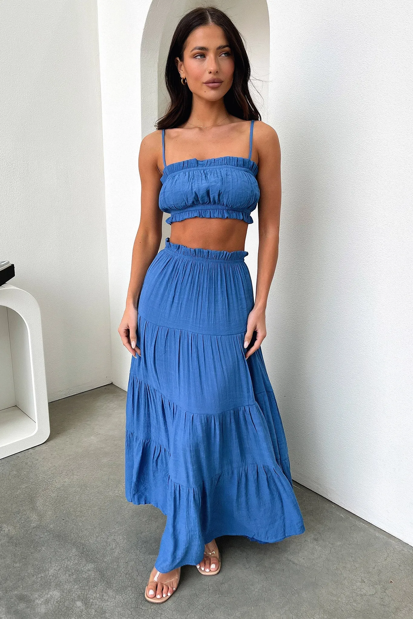 Selina Maxi Skirt - Royal Blue