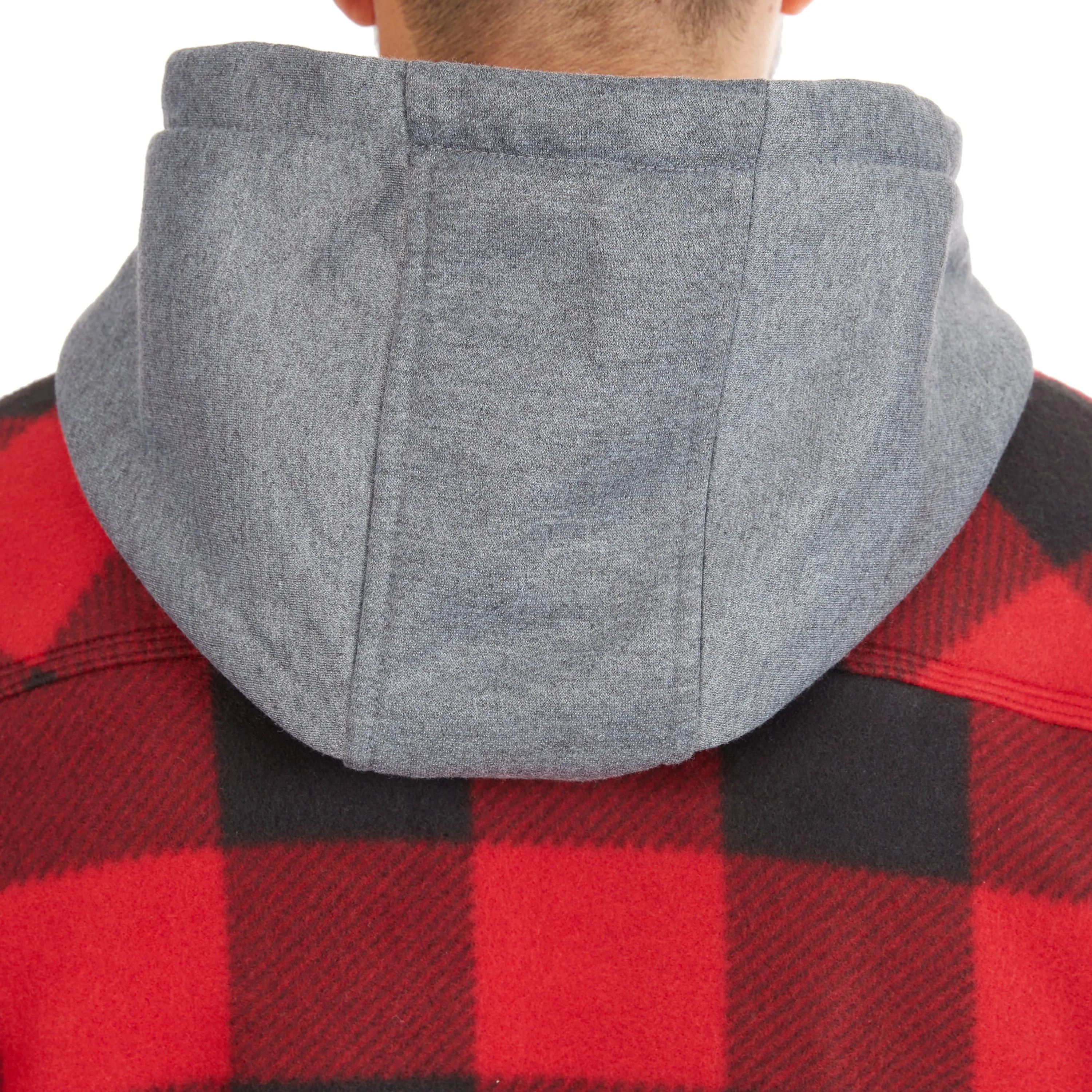 SHERPA-LINED MICROFLEECE SHIRT JACKET