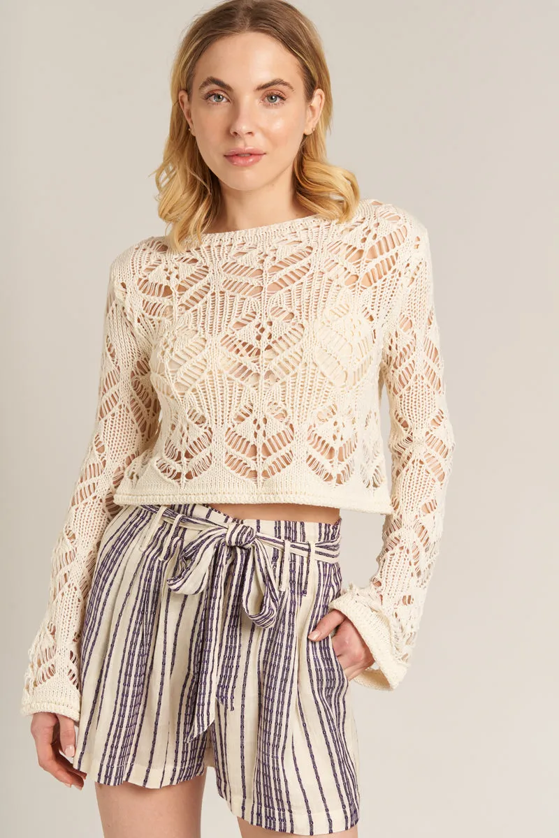 Soft Girl Crochet Sweater