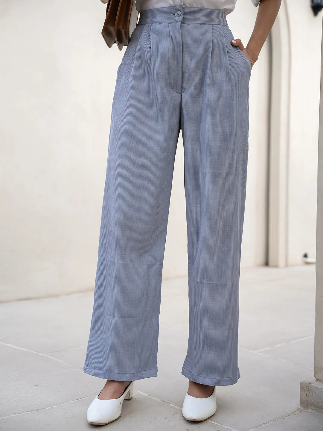 Star Line Grey Formal Pants