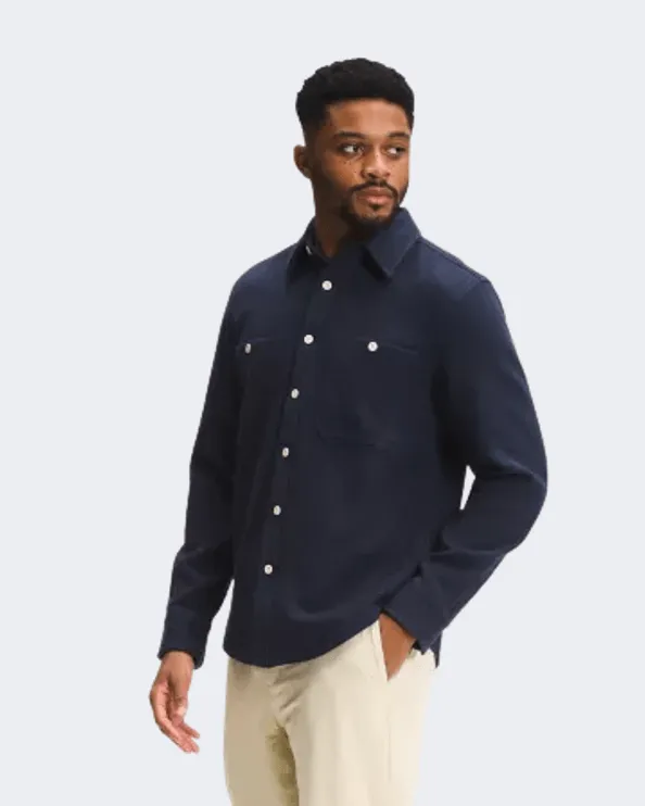 The North Face Twill Flannel Men Lifestyle Shirt Aviator Navy