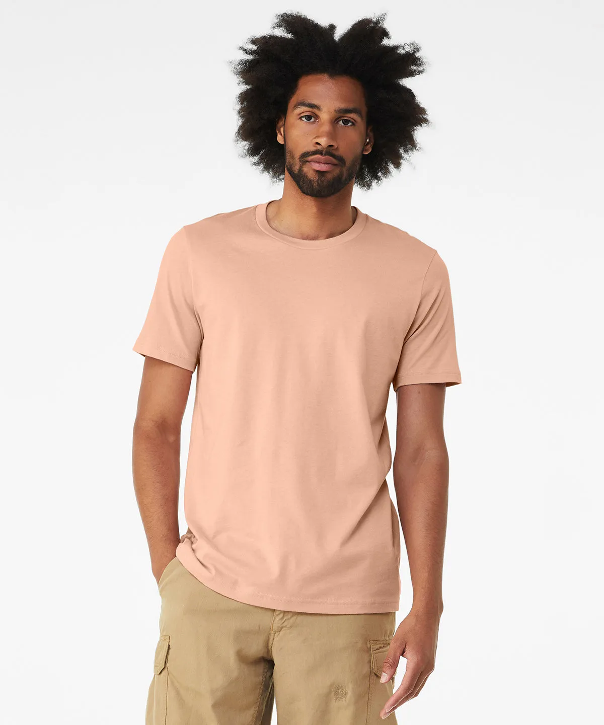 Unisex heather CVC short sleeve t-shirt | Heather Mauve