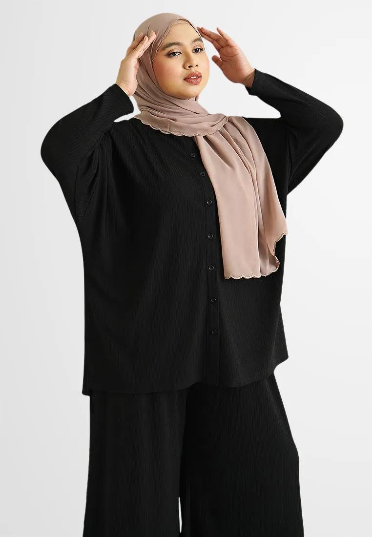 Urbana DEMURE Square Neck Button Top