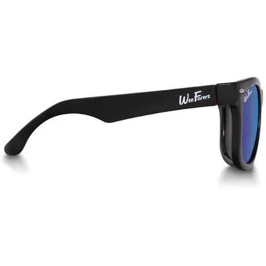 WeeFarers Polarized Sunglasses - Black w/ Ocean Blue