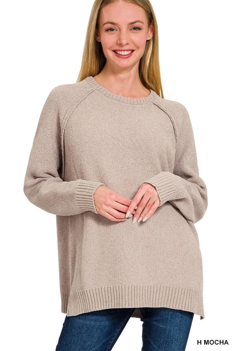 Wrapped up in Softness Chenille Raglan Sweater - Final Sale