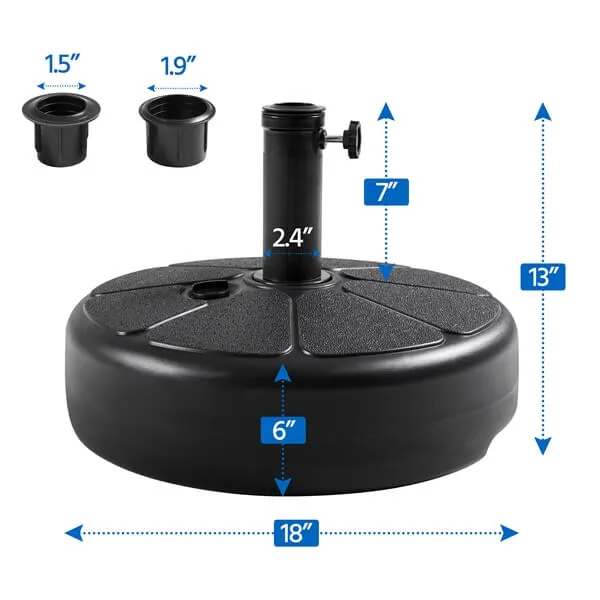 Yaheetech 22L Umbrella Base Stand