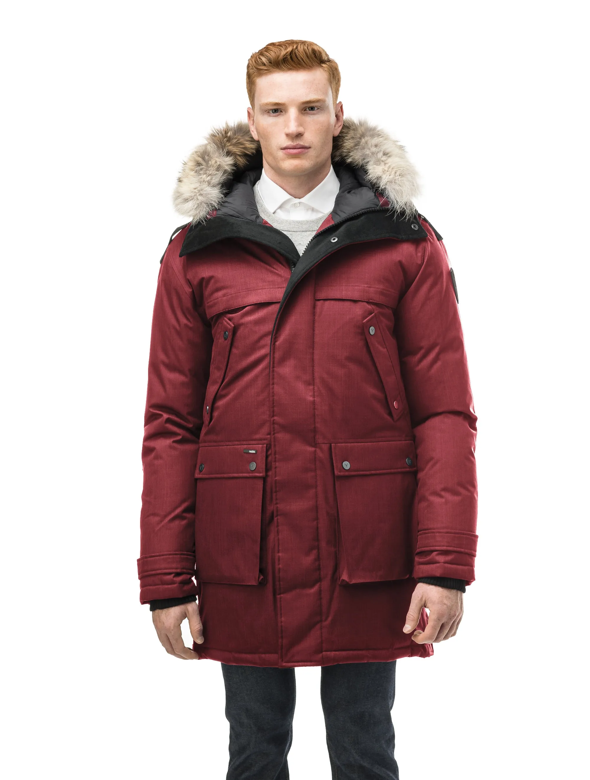 Yatesy Men's Long Parka