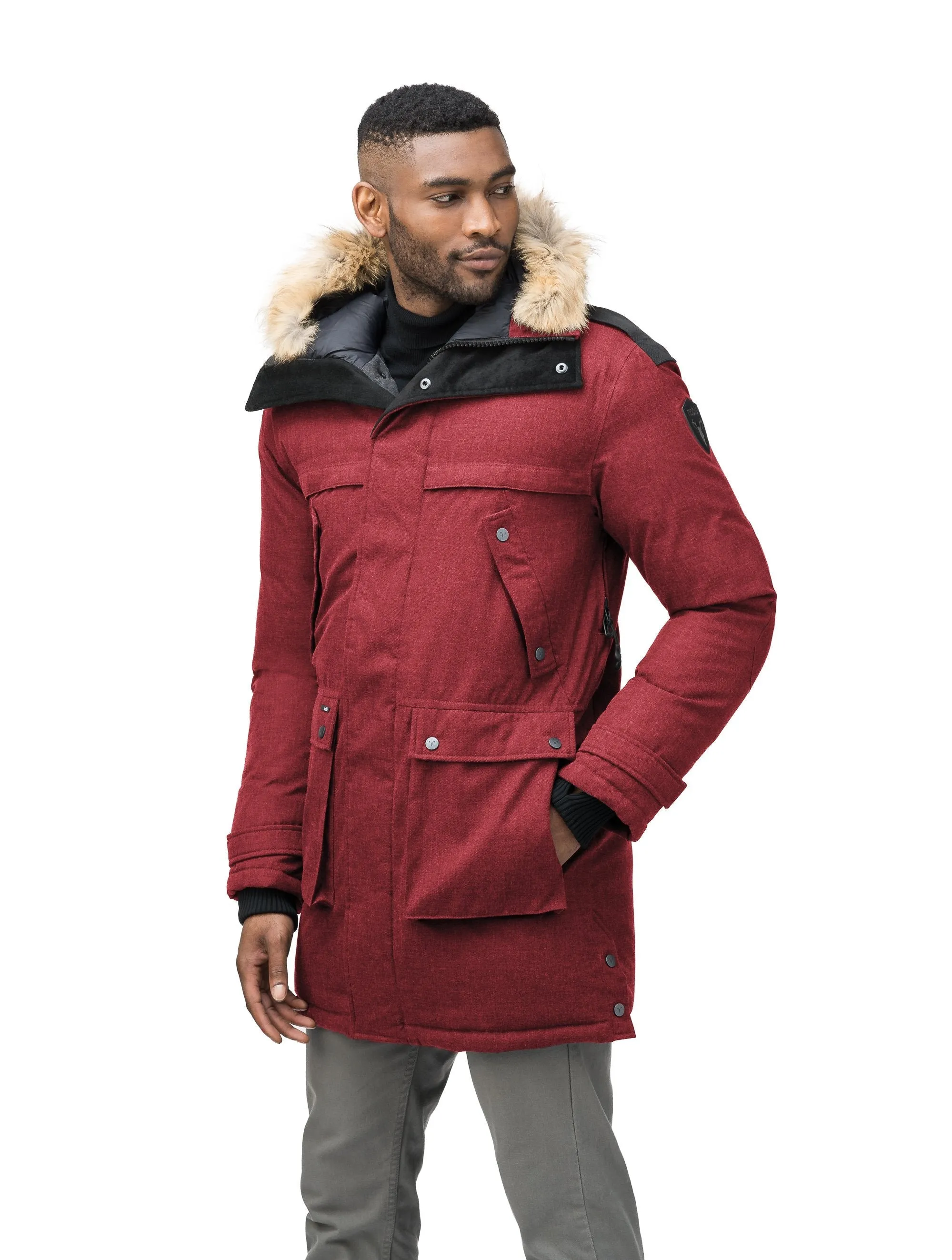 Yatesy Men's Long Parka